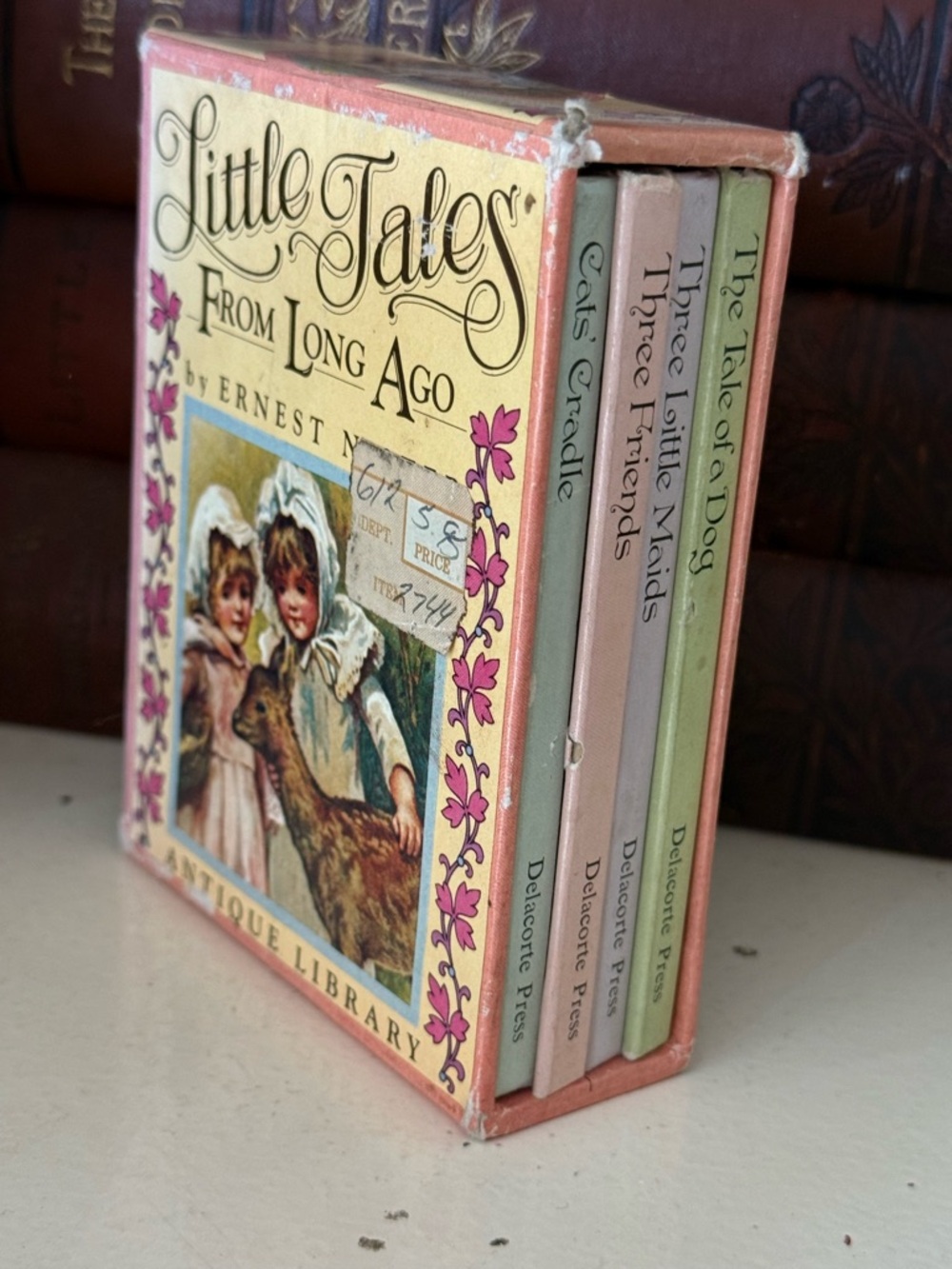 Vintage Little Tales From Long Ago Boxed Mini Book Set - Pastel Spines